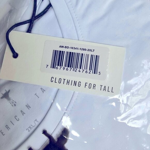 American Tall, Crewneck Bodysuit for Tall Women - Bright White. Size: 2XL. NWT. - Picture 4 of 11